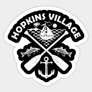 Hopkins Village Beach, Belize, Boat Paddle Sticker